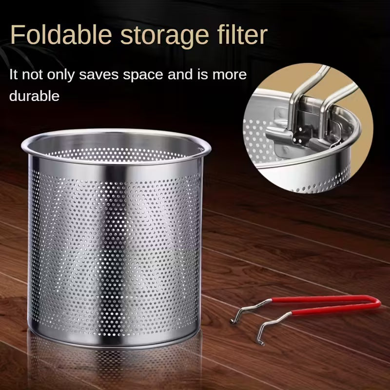 🎉Exclusive offer for our fans! Limited-time low price!🎁Household stainless steel fryer