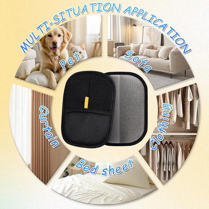 Pet Hair Removal Gloves, and Efficient Pet Hand Hair Removal Gloves, Reusable Pet Hair Removal Gloves. Suitable for Long-Haired and Short-Haired Dogs, Cats and Horses