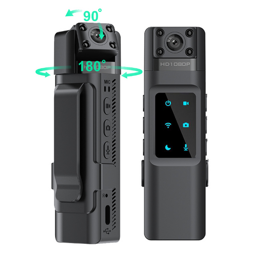 Super benefits 💥1080P HD WiFi audio and video recording, sports digital camera, meeting and law enforcement recorder, wearable security camera.