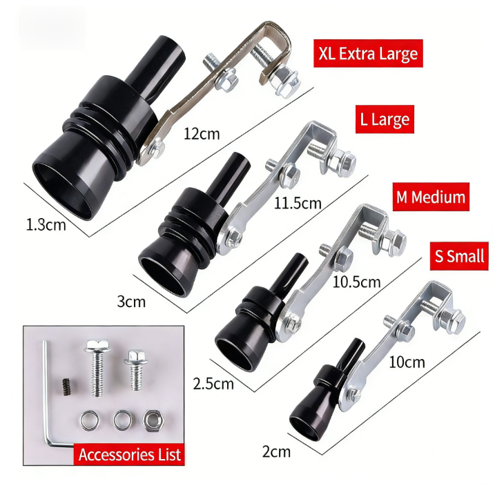 🎨🔊 5 Colors & 4 Sizes! Make Your Car Sound Like a Beast in Minutes 🚗💨