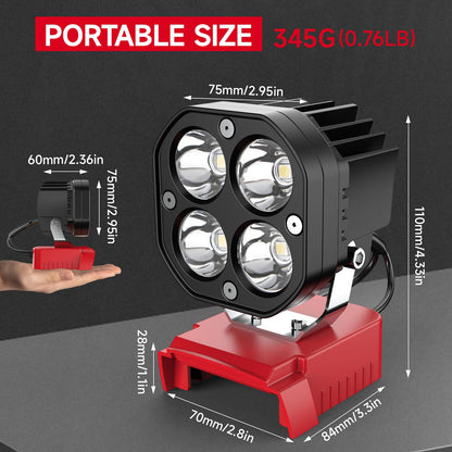2026 Outdoor Essentials💥  20V Battery Cordless Work Light