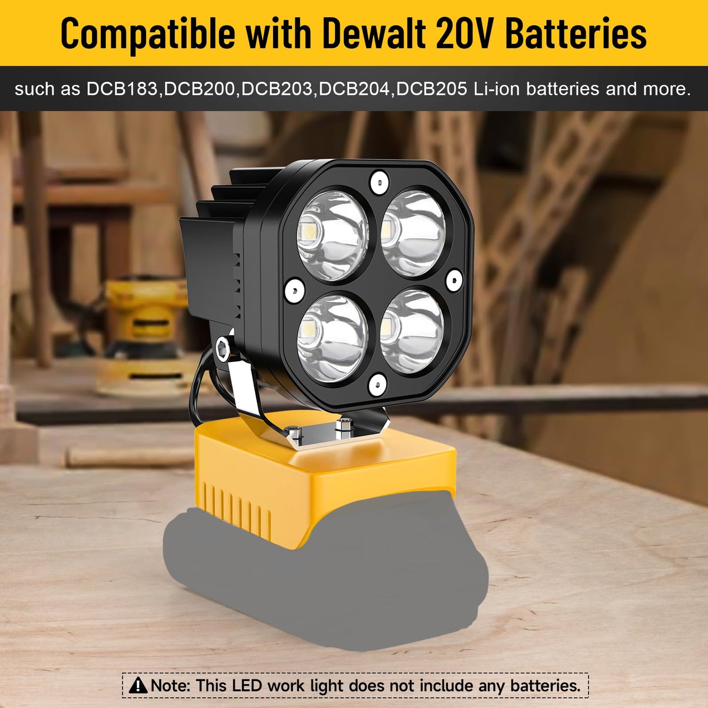 2026 Outdoor Essentials💥  20V Battery Cordless Work Light