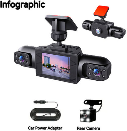 🚘LAST DAY 49％ OFF - Full View Car Dashcam System (Buy More Save More)🔥