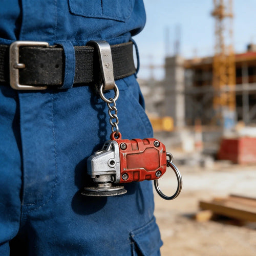 🛠️2-in-1 Mini Grinder Keychain: On-the-Go Smoothing Tool + Tool Enthusiast Collectible